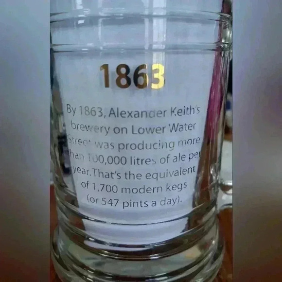 Alexander Keith's India Pale Glass Beer Mug  Nova Scotia Brewery - Picture 8 of 8